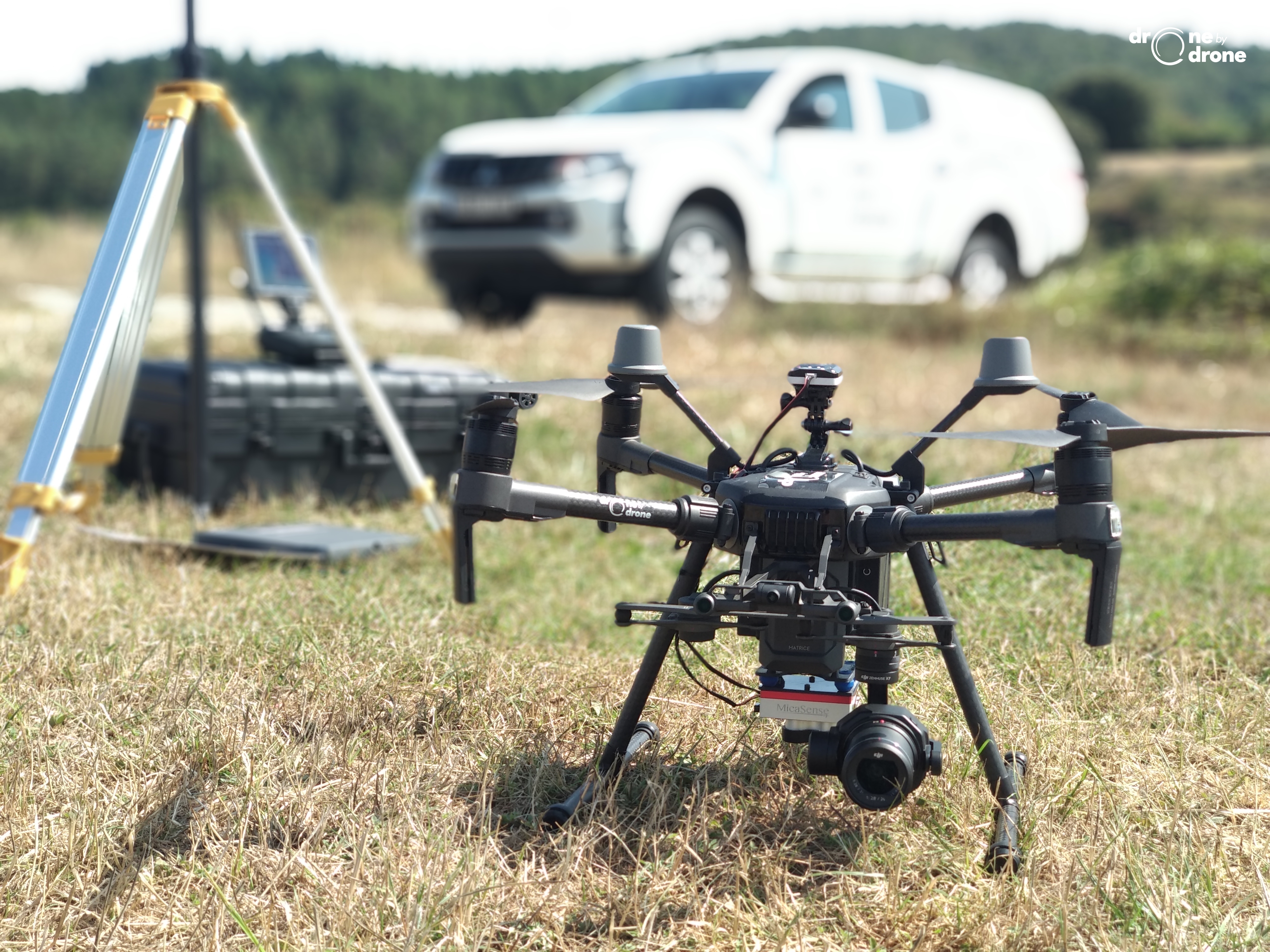 Aerial surveying using or drones with RTK